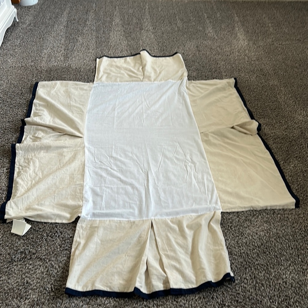 Pottery barn crib skirt